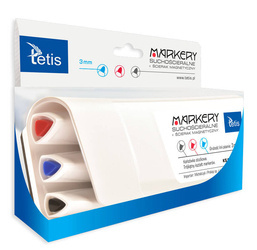 Marker Tetis suchościeralny + ścierak magnetyczny 102271