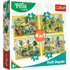 Puzzle trefl 4W1 Wspólne zabawy Treflików 343588