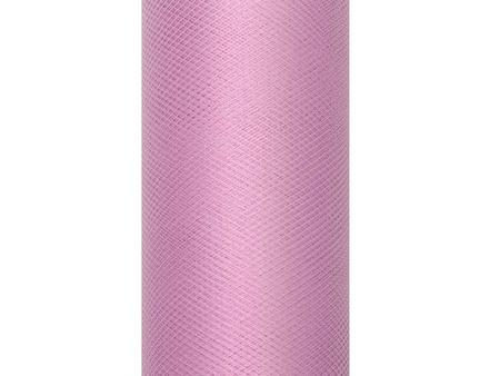 Tiul gładki, pudrowy róż, 0,15 x 9m (1 szt. / 9 mb.)