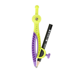 Strigo Cyrkiel plastikowy z ołówkiem w mixie kolorów 810634