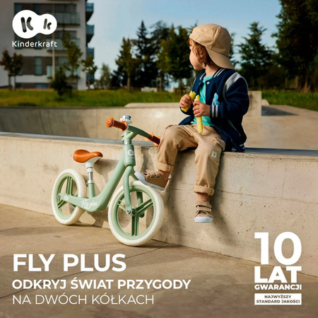 Kinderkraft Fly Plus kol.Baby Blue 925407 Rowerek biegowy