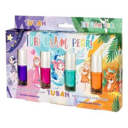 Tuban Tubi Glam zestaw 4szt perłowy 034689
