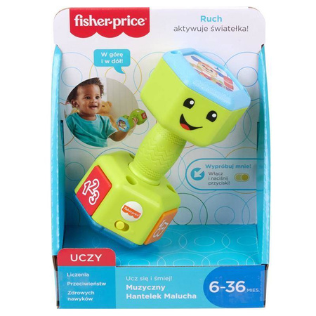 Fisher price grf31 muzyczny hantelek malucha
