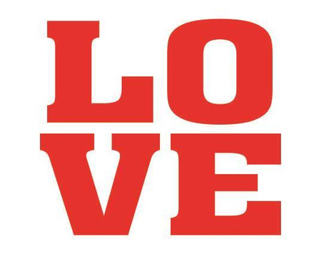 Naklejki na buty love (1 op. / 2 szt.)