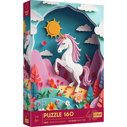 Puzzle Trefl 160 40-lecie Trefl Paper Art Jednorożec 400472