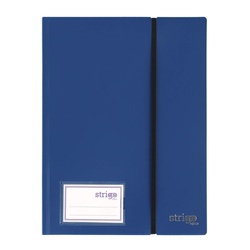 Strigo Album ofertowy A4 20 koszulek z gumką granatowy 854942