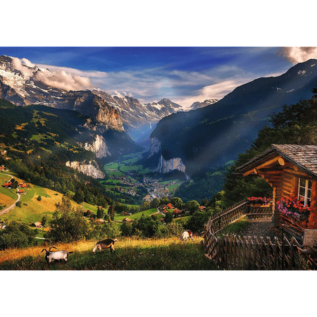 Puzzle Trefl 1000 Premium Plus Photo Odyssey Lauterbrunnen Valley Szaajcaria 108217