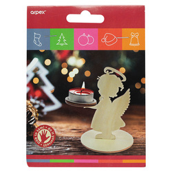 Świecznik drewniany - aniołek 213691