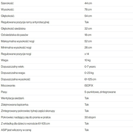 Axkid One 3 0-23kg | 61-125 cm Arctic Mist Grey 971839 