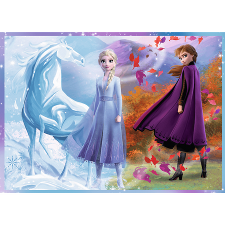 Puzzle trefl 4W1 Podróż w nieznane / Disney Kraina Lodu 2 343236