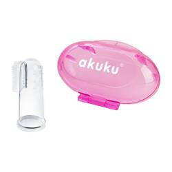 Akuku szczoteczka silikonowa w etui pink (12/24/144) 002658