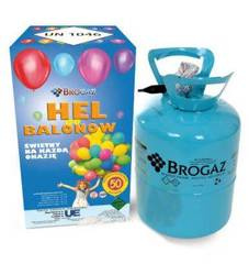 Butla z helem 50" jednorazowa 0,40m3 Hel do balonów