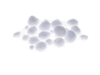 POMPONY BIAŁE MIX 24szt 680242