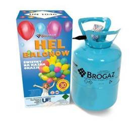 Butla z helem 30" jednorazowa 0,21m3 Hel do balonów