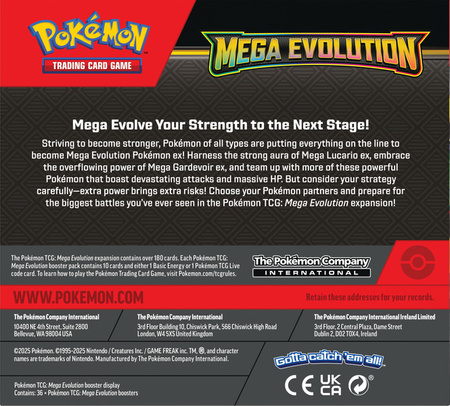 Pokemon TCG Mega Evolution Booster 115903