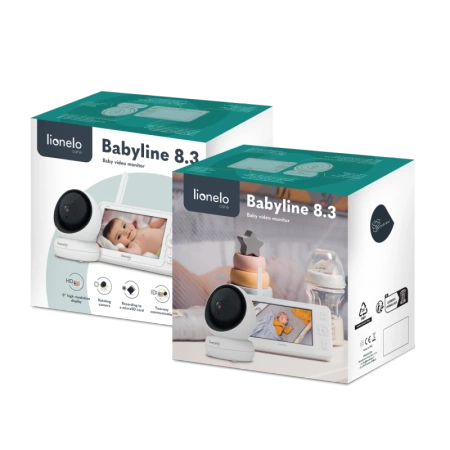Lionelo Care Niania elektroniczna Babyline 8.3 White 706124