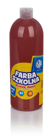 Farba astra 1000ml brazowa szkolna 108612