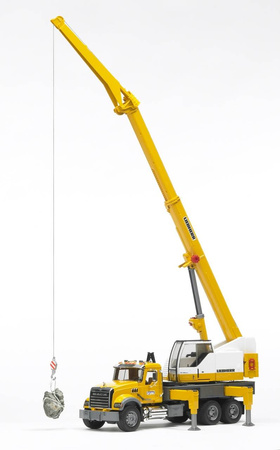 Bruder 02818 mack granite z dźwigiem liebherr 028183