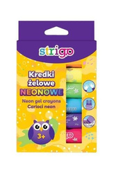 Strigo Kredki żelowe neonowe 6szt 10g 941547