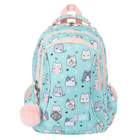 PLECAK 3-KOMOROWY STRIGHT BP-26 CHARMING CATS 685040