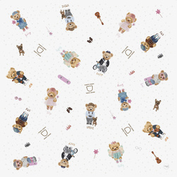 Ceba Less mess mat - mata ochronna (120x120) Fluffy Puffy Teddy 337685