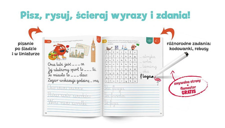 Książeczka Bazgraki Nauka pisania Wyrazy i zdania 044102