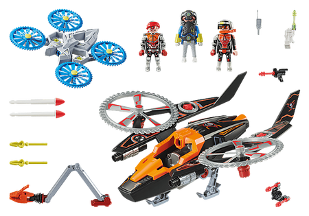 Playmobil 70023 galaxy helikopter piratów