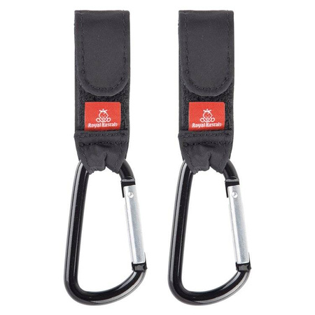 Royal Rascals Karabińczyk do wózka 2szt czarny 370012