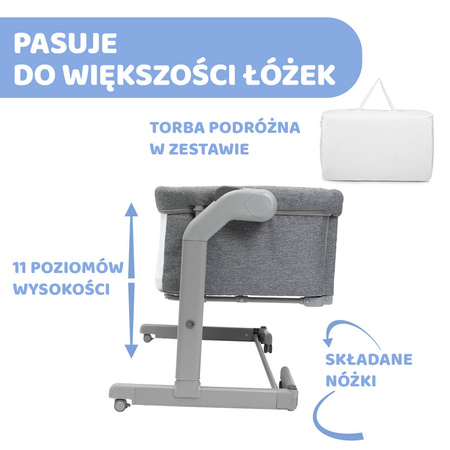 Chicco Next2me Magic Evo Grey Mist Łóżeczko 167746
