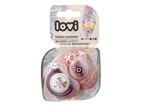 Lovi smoczek gryzak  6-18 m-cy (2szt) indian summer