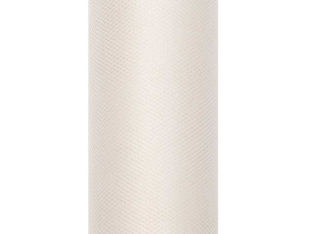 Tiul gładki, kremowy, 0,15 x 9m