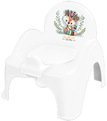 Nocnik krzesełko z pozytywką  dziki zachód biały lisek 001474