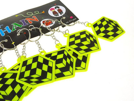 Brelok odblask kostka folia 588417