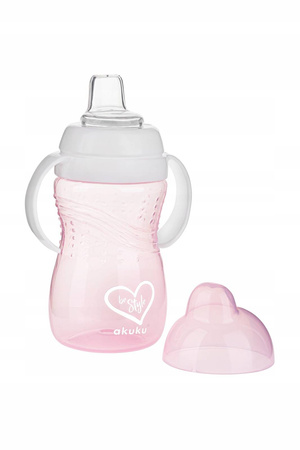 Akuku Kubek z miękkim ustnikiem Bestyle Pink (12/72) 004348