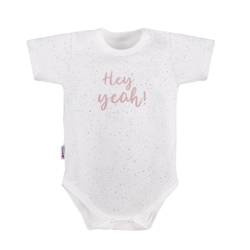 Body dziewczęce w kropki SWAN białe 098