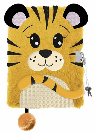 Pamiętnik Z Kłódką 3d Włochacz A5 96k My Little Friend Tiger 657788