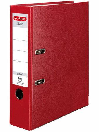 Segregator A4 8cm PP czerwony Q.FILE 419176