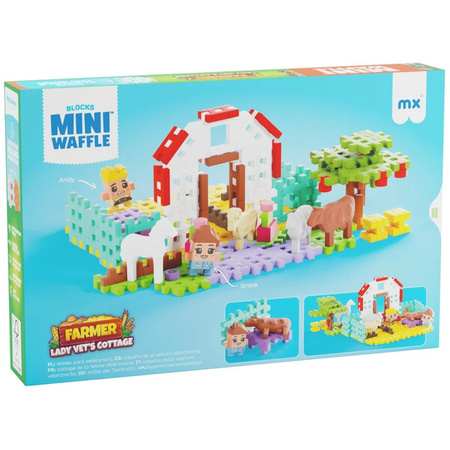 Klocki Mini Waffle Farmer Domek Pani weterynarz 100el 907580