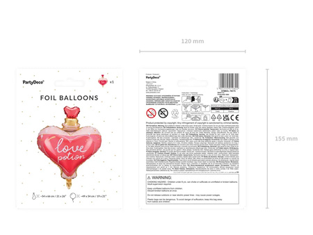 Balon foliowy Eliksir miłości 54x66cm 010802