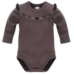 Body długi rękaw little bird 62 brąz Pinokio