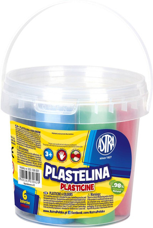 Plastelina 6kol wiaderko 030620 astra