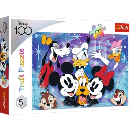 Puzzle Trefl 100 W świecie Disney jest wesoło 164626