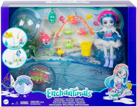 Enchantimals gjx48 zimowe wędkowanie 