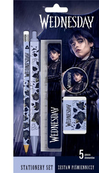 Zestaw piśmienniczy  WEDNESDAY 5el linijka,gumka,temperówka,długopis 213316