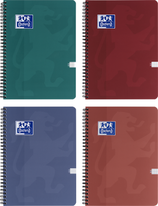 Kołozeszyt Oxford A4 100k krata 2 spirale Touch Trend 419655