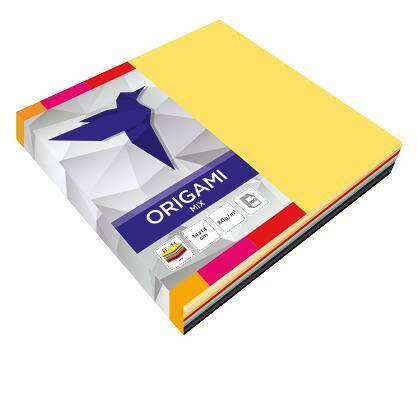 Origami 14*14 mix kol fluo+pastel a'100 225368 in