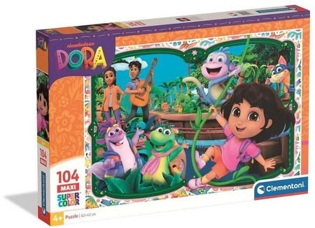 Clementoni Puzzle 104 Maxi Super Kolor Dora 250769