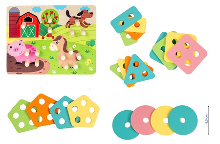 UKŁADANKA DREWNIANA KSZTAŁTY 849849