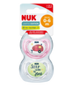 Nuk smoczki uspokajające silikonowe 0-6m-cy hello adventure 2szt 361459