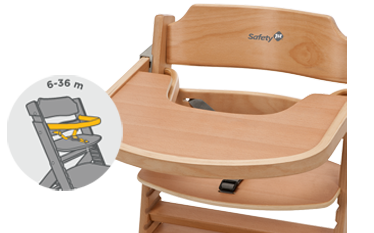 Sf1 timba highchair deep black - krzesełko z wkładką 299065